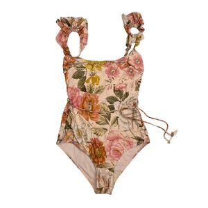 Zimmermann Bonita Frill Shoulder One Piece sz 0 / XS $310 US sz 2-4 Women's